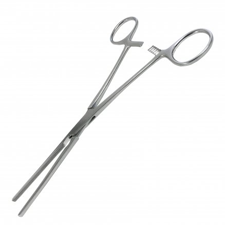 Затискач кишковий по Doyen, кровоспинний, атравматичний, прямий. Довжина 21 см